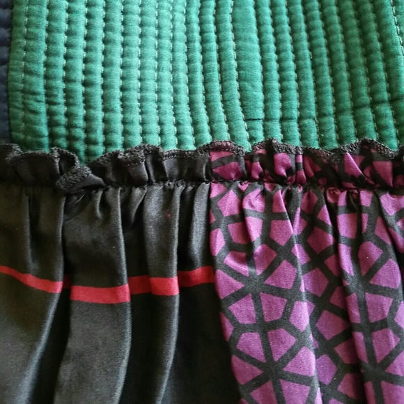 Anthropologie Niki Tlanapan Patchwork Lace Silk Maxi Dress 0 NWT $368 - Picture 7 of 12